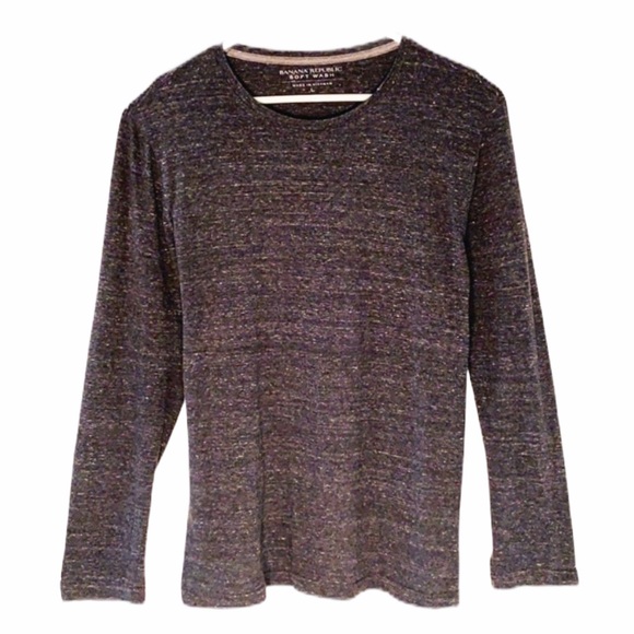 BANANA REPUBLIC T-shirt long sleeve heathered gray